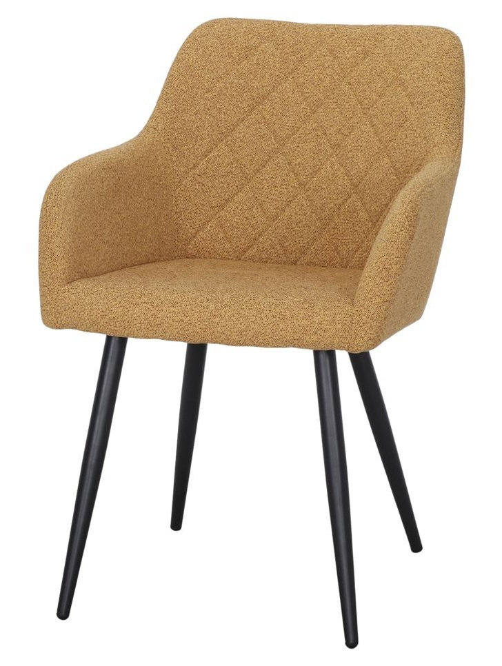 CLIFTON Sillon tapizado mostaza