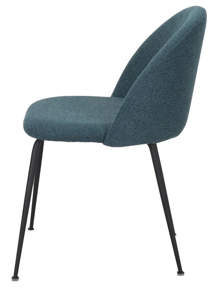 CASIUS silla tapizada azul petroleo 3