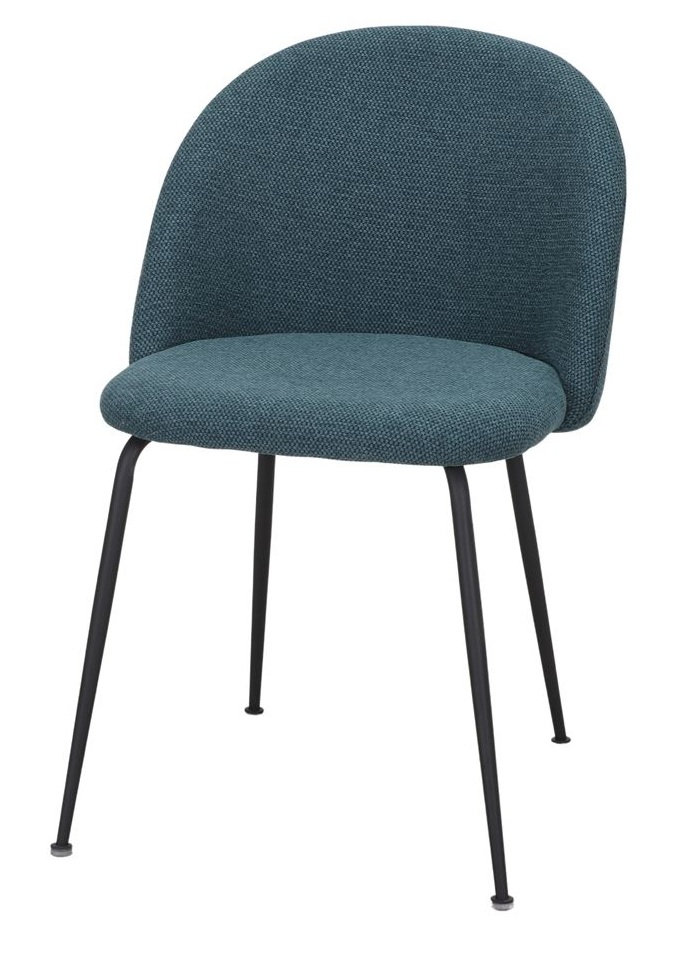 CASIUS silla tapizada azul petroleo