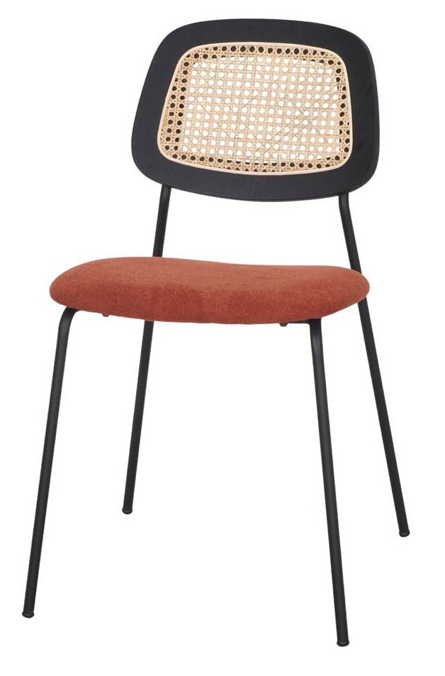 MELITA silla tapizada teja