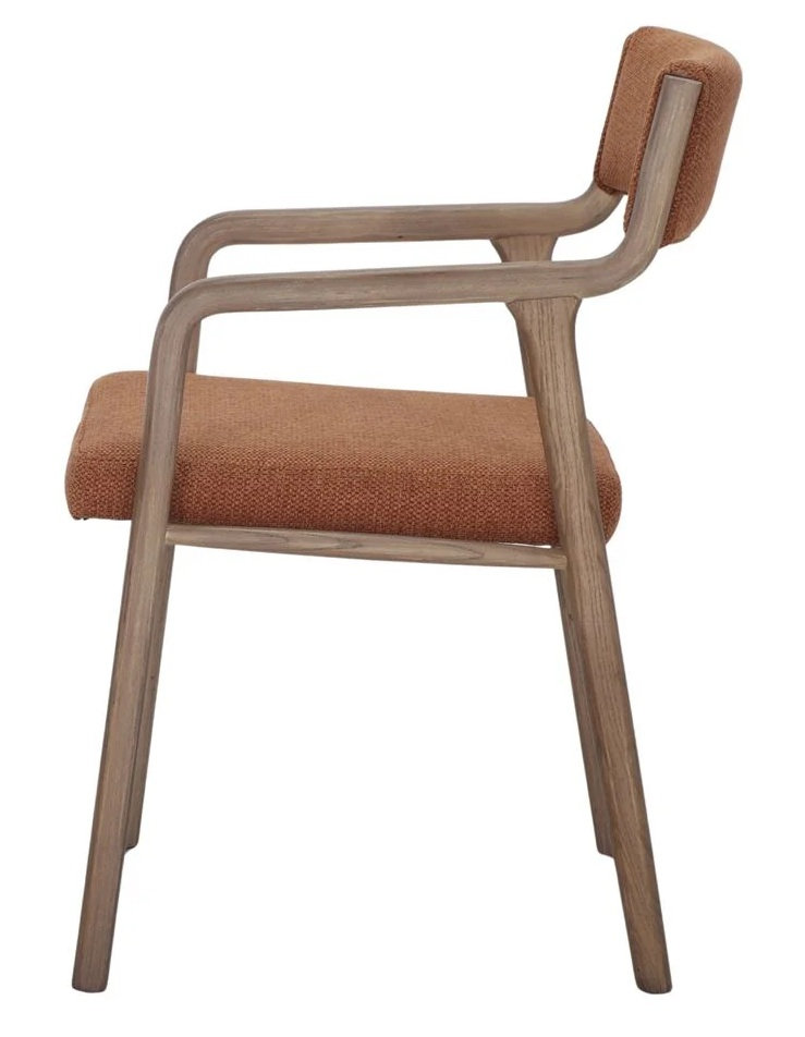 KUMSU-sillon-madera-tapizado-calabaza-2 KUMSU sillon madera tapizado calabaza 2