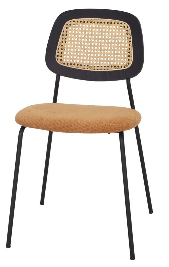 MELITA silla tapizada curry