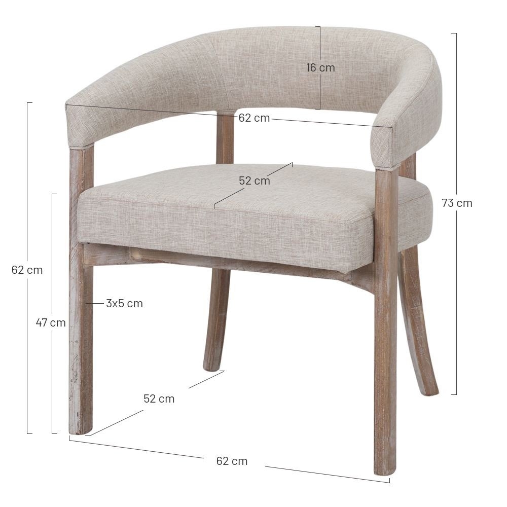 ODEI Sillon madera tapizado 5