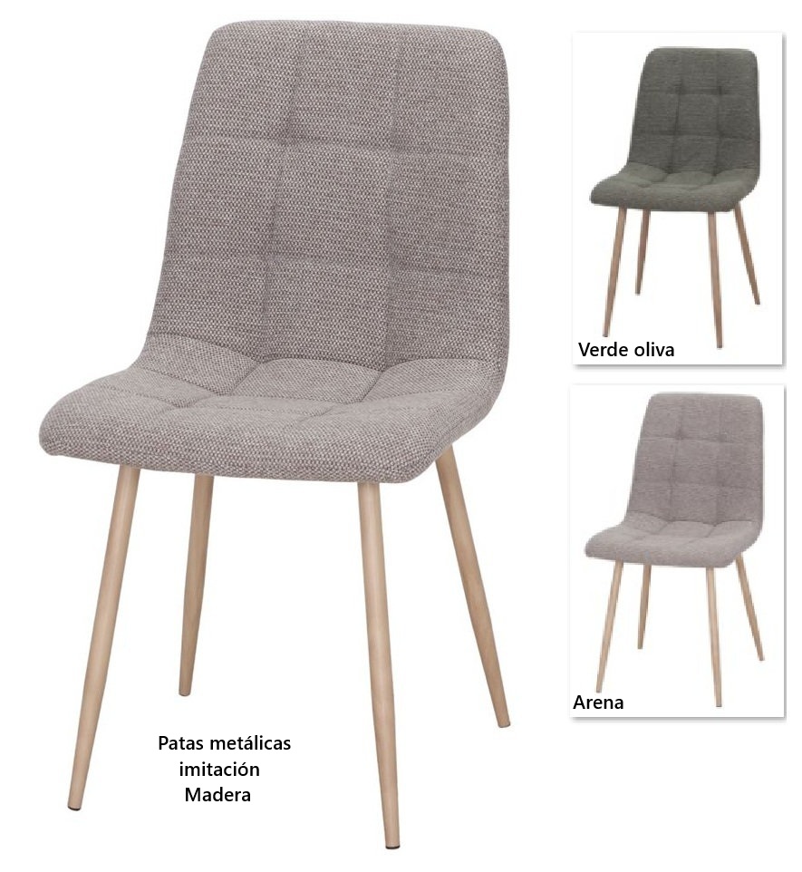 SCANDI silla tapizada w