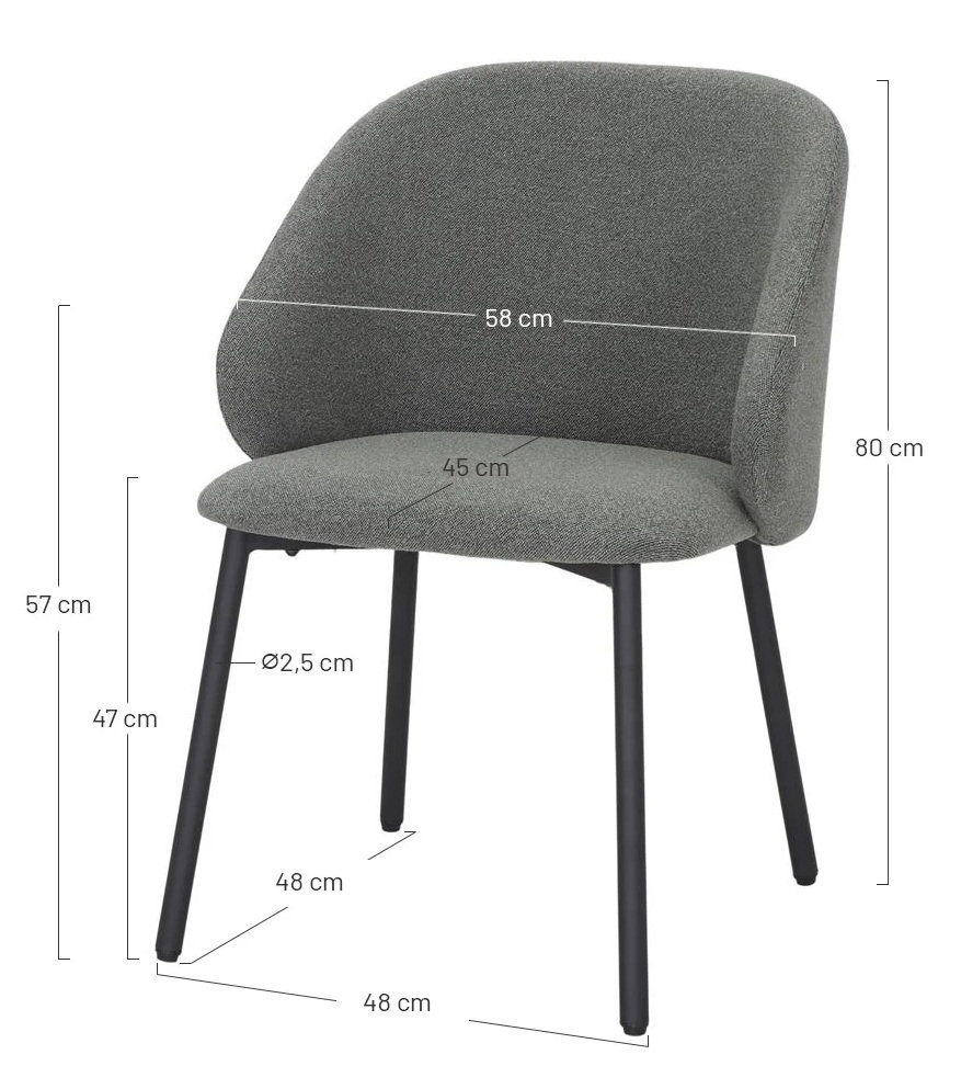 SHINTO silla tapizada m