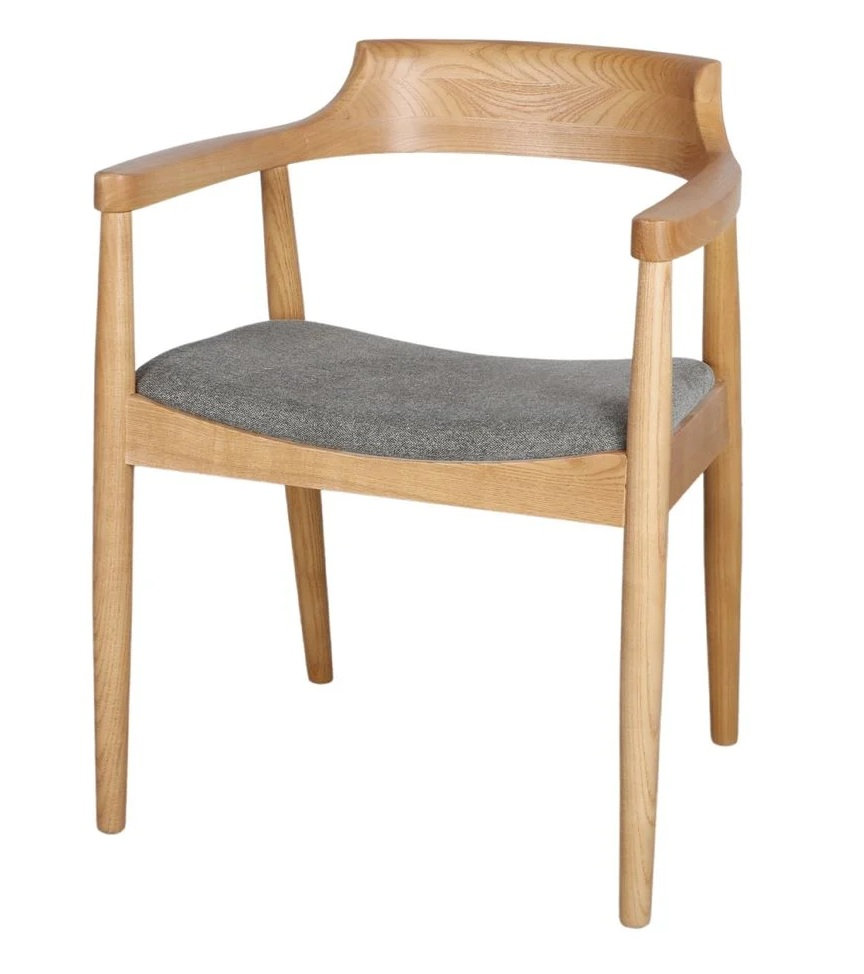 AMANDA sillon madera tapizada