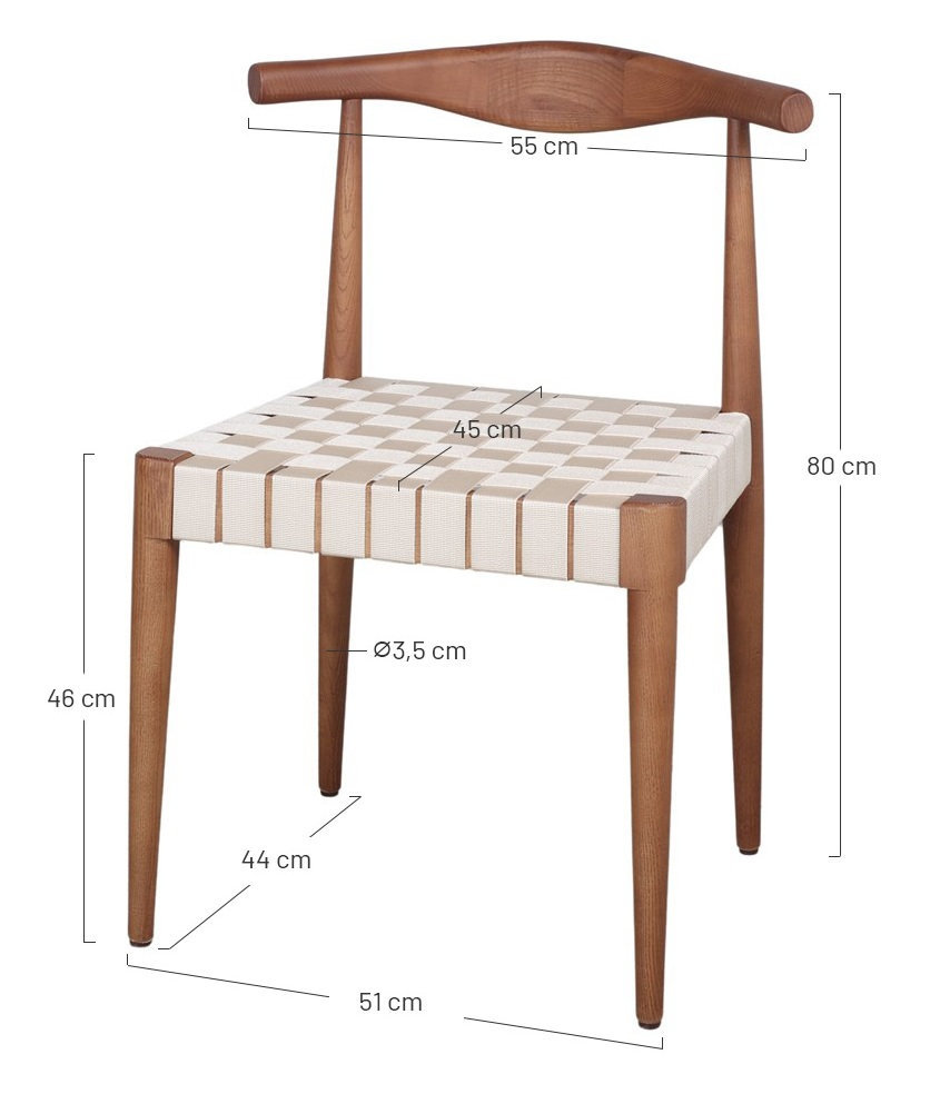 BURAK silla madera cinta M