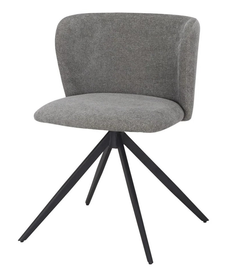 BANDURY silla tapizada gris verdoso