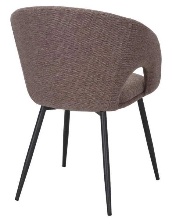 GEMINI silla tapizada marron 1