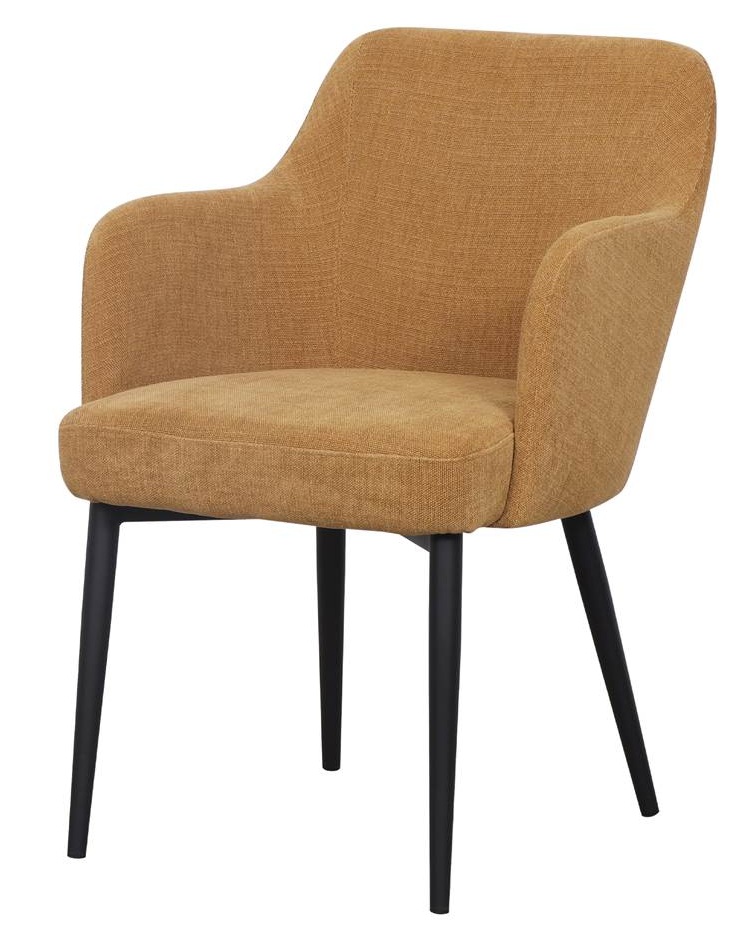 SALMA sillon tapizado mostaza