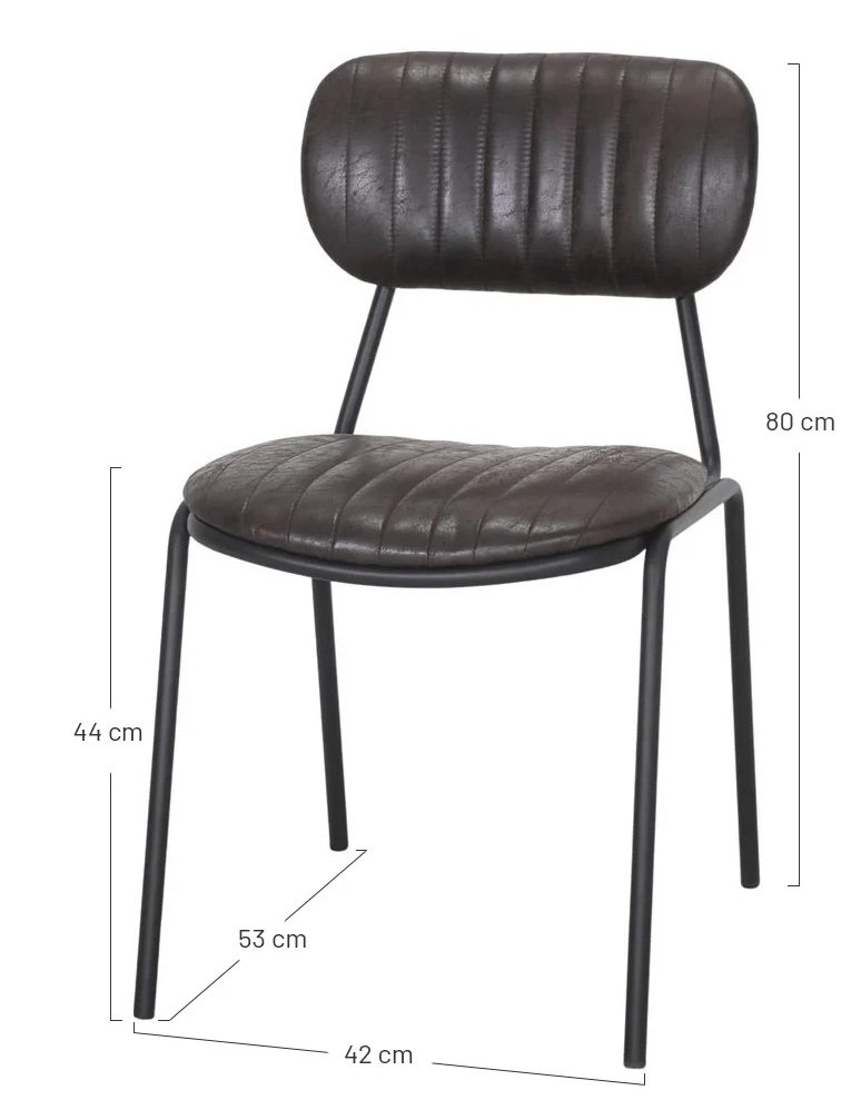 NEVELIA silla tapizada negra 3