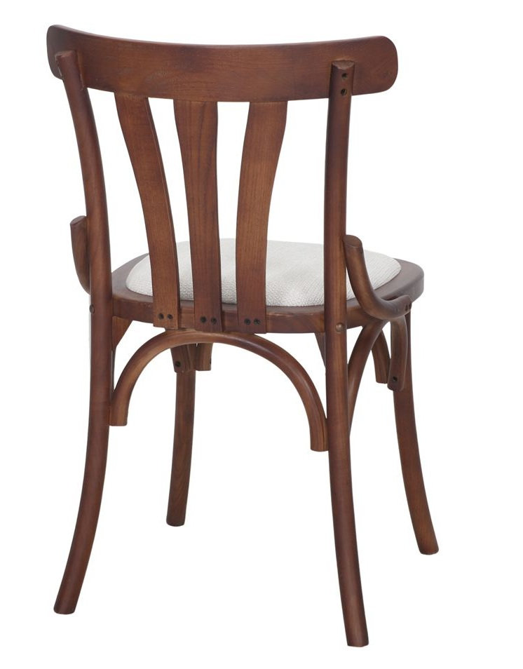 POSEIDON silla madera tapizada beig 2