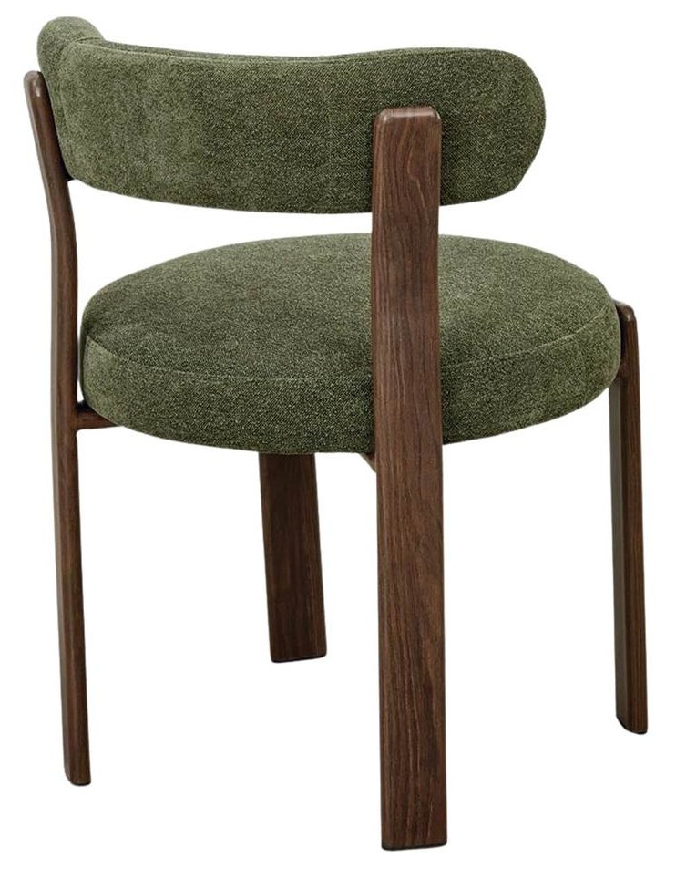 NOBU silla metal tapizada verde 1