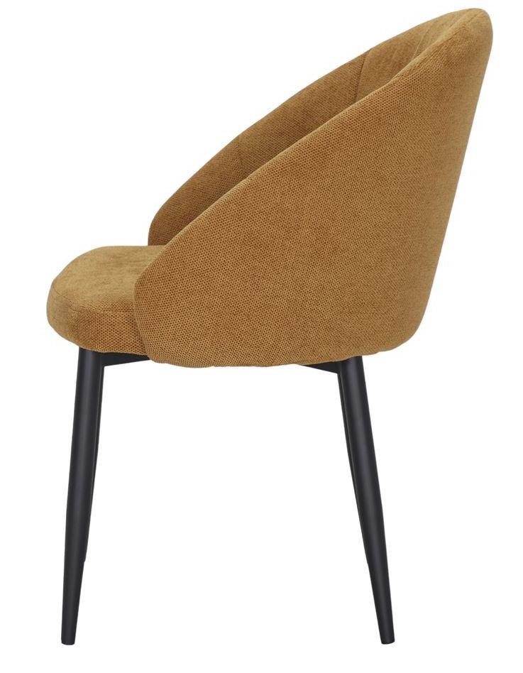 KUBALA Silla tapizada mostaza 1