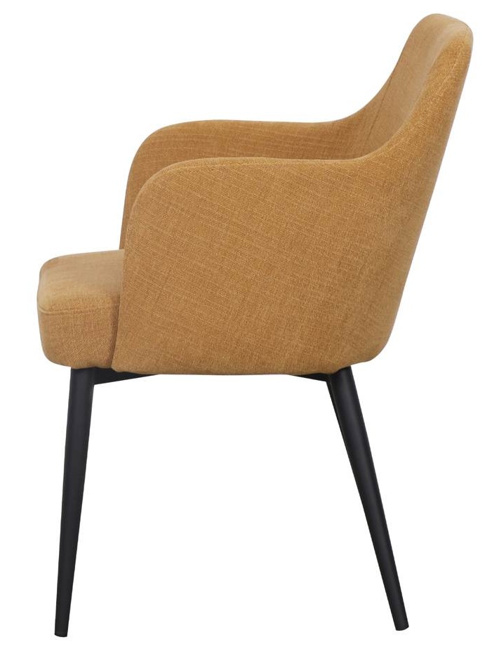 SALMA sillon tapizado mostaza 2