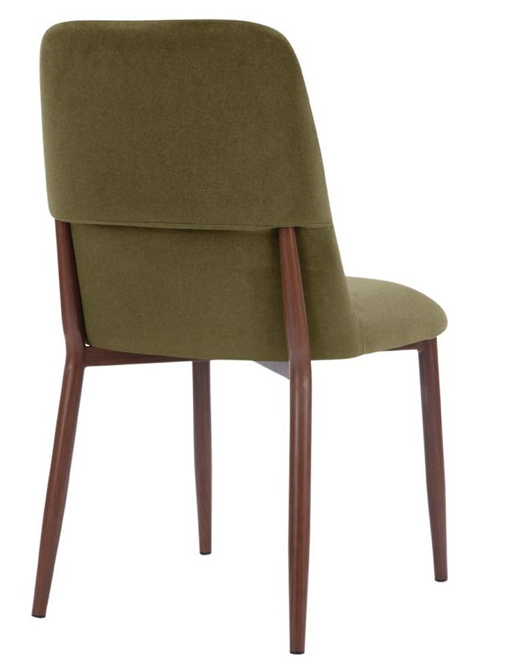 ALPINE Silla metalica tapizada verde 2