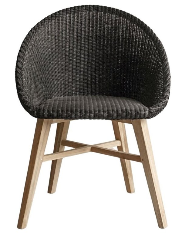 DEMPO silla ratan negro