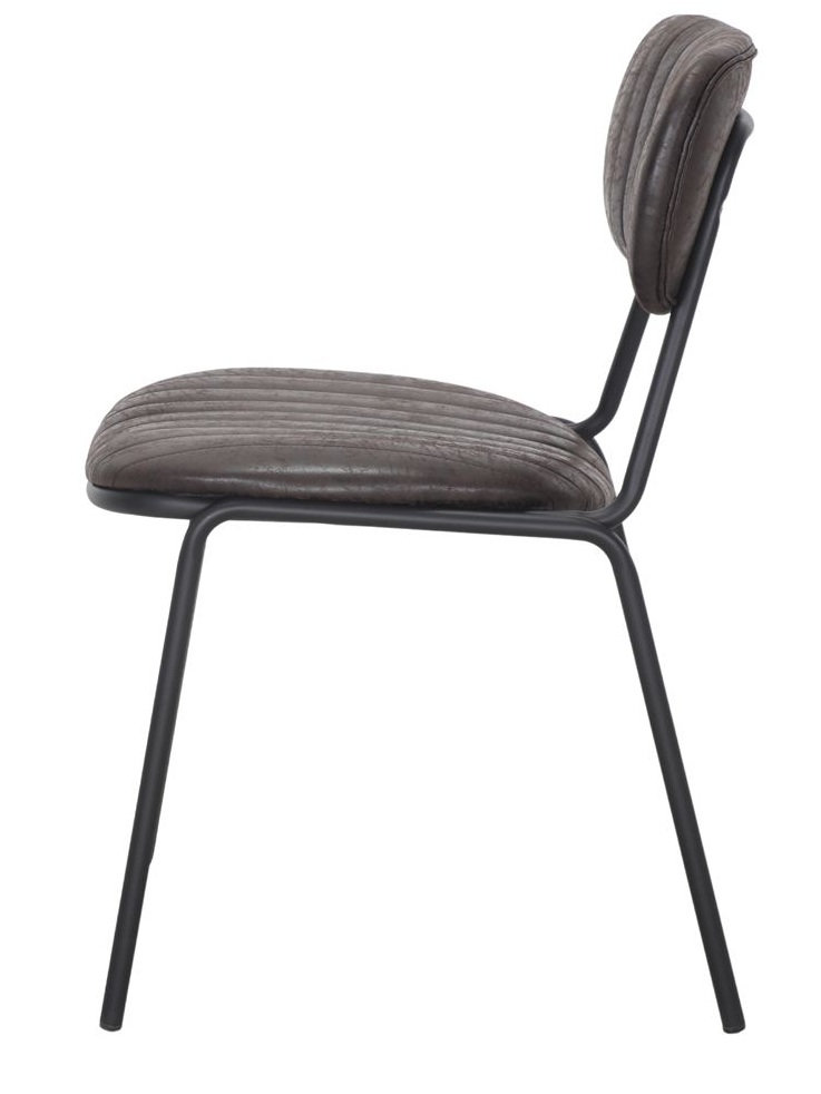 NEVELIA silla tapizada negra 1