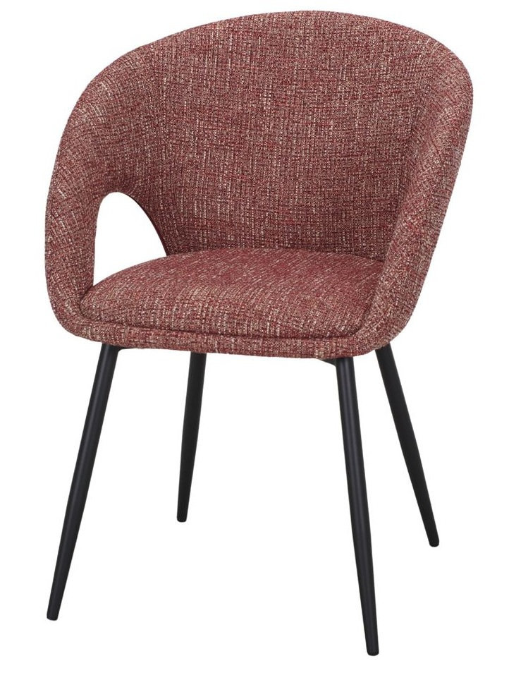 GEMINI silla tapizada granito rojo