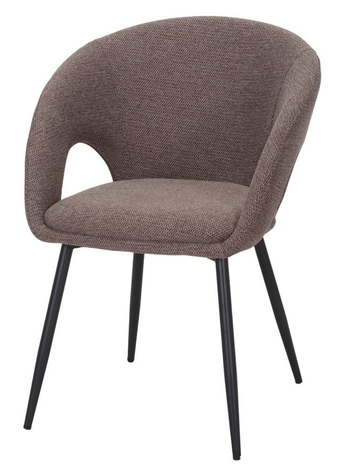 GEMINI silla tapizada marron