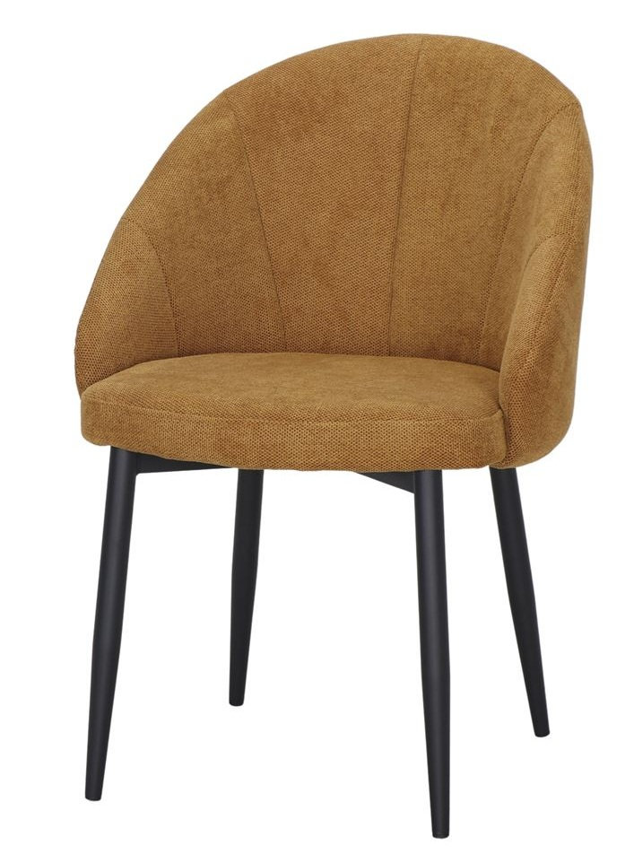 KUBALA Silla tapizada mostaza