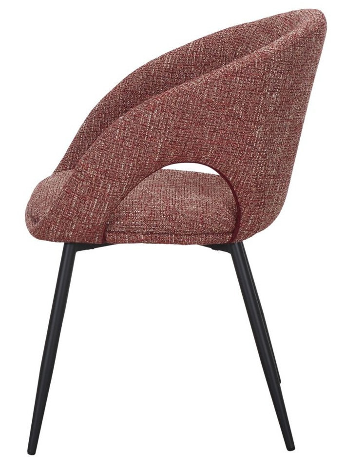 GEMINI silla tapizada granito rojo 2