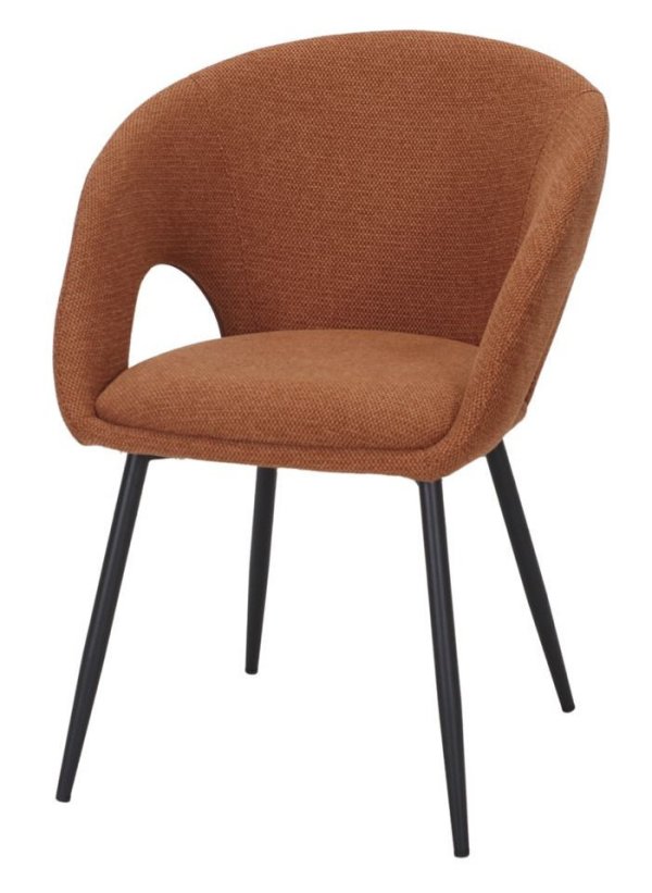 GEMINI silla tapizada calabaza