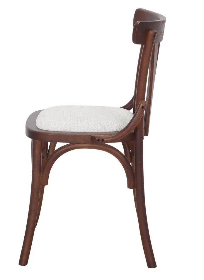 POSEIDON silla madera tapizada beig 1
