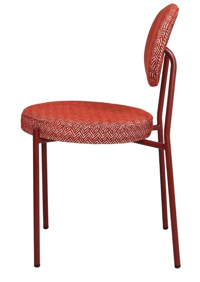 CHARLOTTE silla tapizada rojo 3