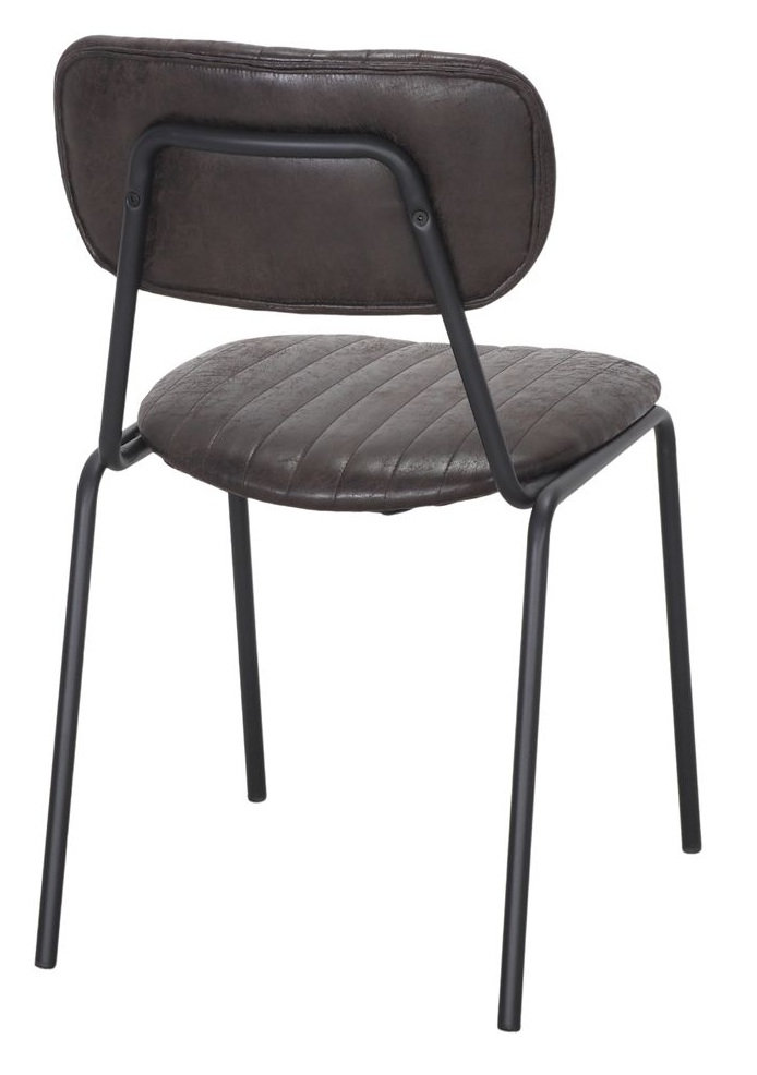 NEVELIA silla tapizada negra 2