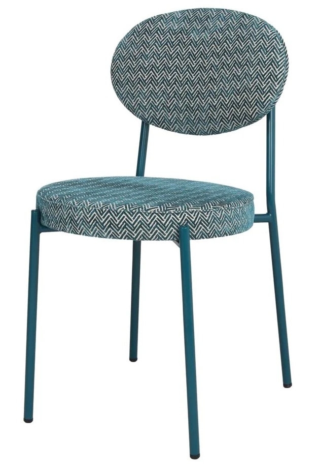 CHARLOTTE silla tapizada azul