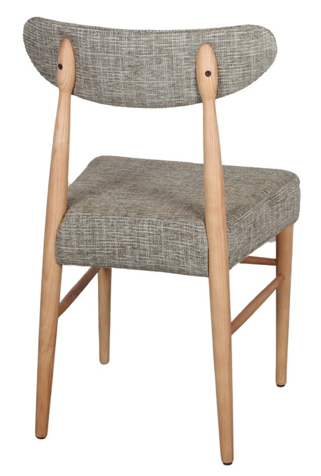 MARLENE silla madera tapizada pistacho 1