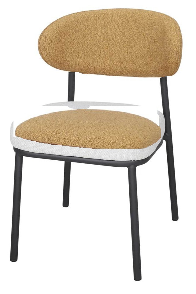 REDDING-silla-tapizada-mostaza REDDING silla tapizada mostaza