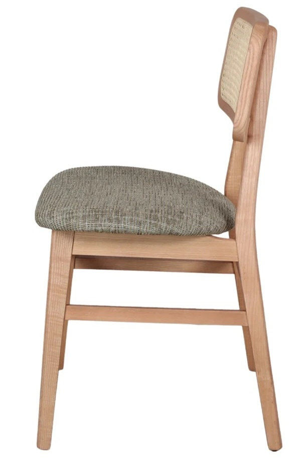 MISAKO Silla madera tapizada pistacho 1