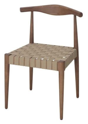 BURAK silla madera cinta tostado