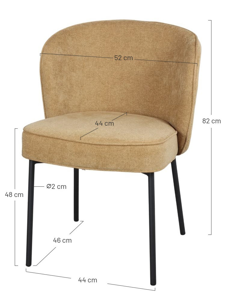 FABIO-silla-tapizada-medidas FABIO silla tapizada medidas