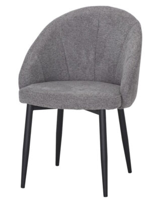 KUBALA Silla tapizada gris