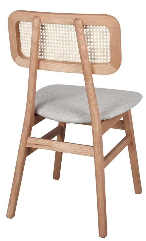 MISAKO Silla madera tapizada arena 1