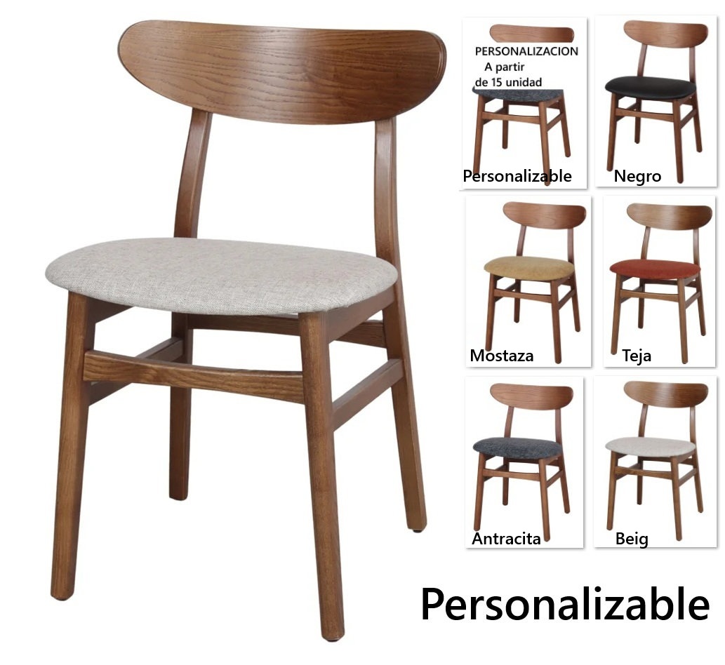 BURIAL silla madera tapizada w