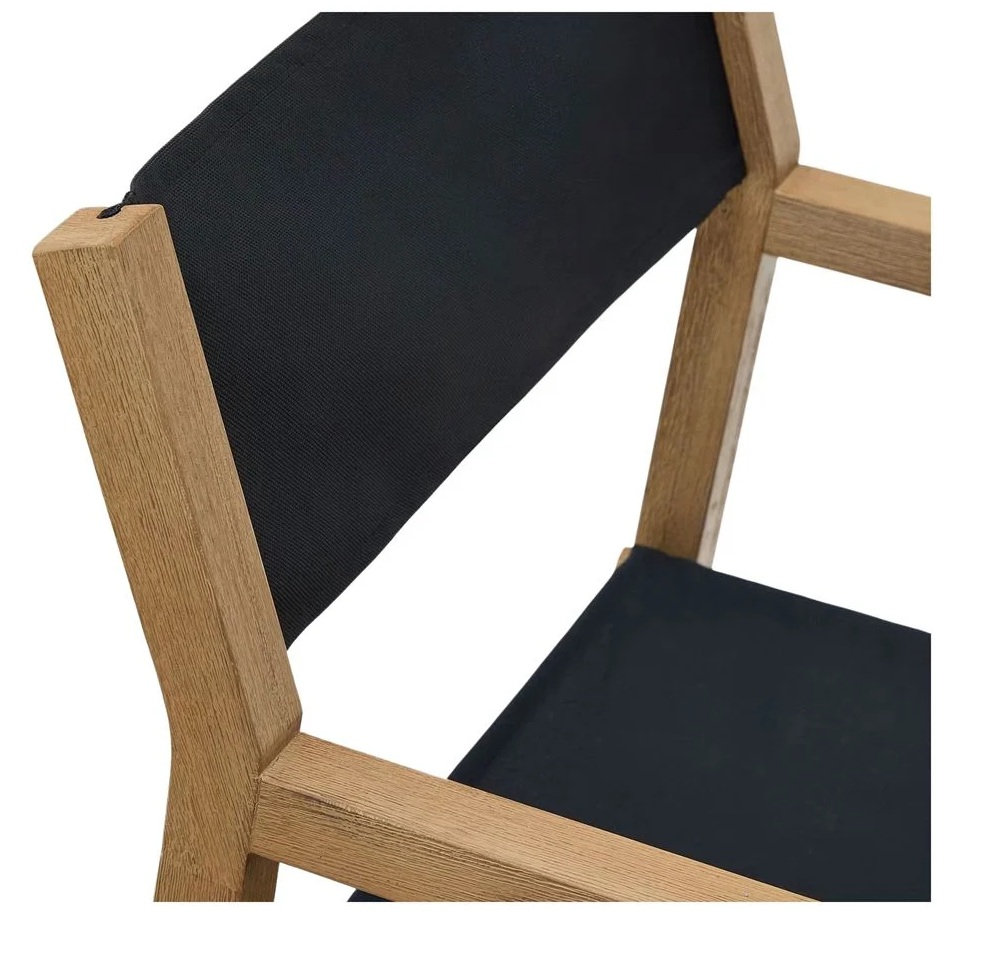 BALARIA sillon madera plegable negro 6