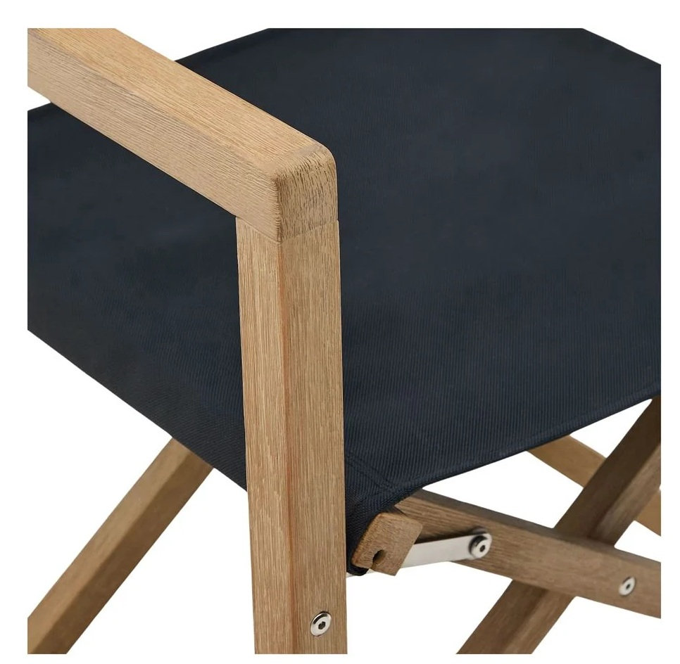 BALARIA sillon madera plegable negro 5