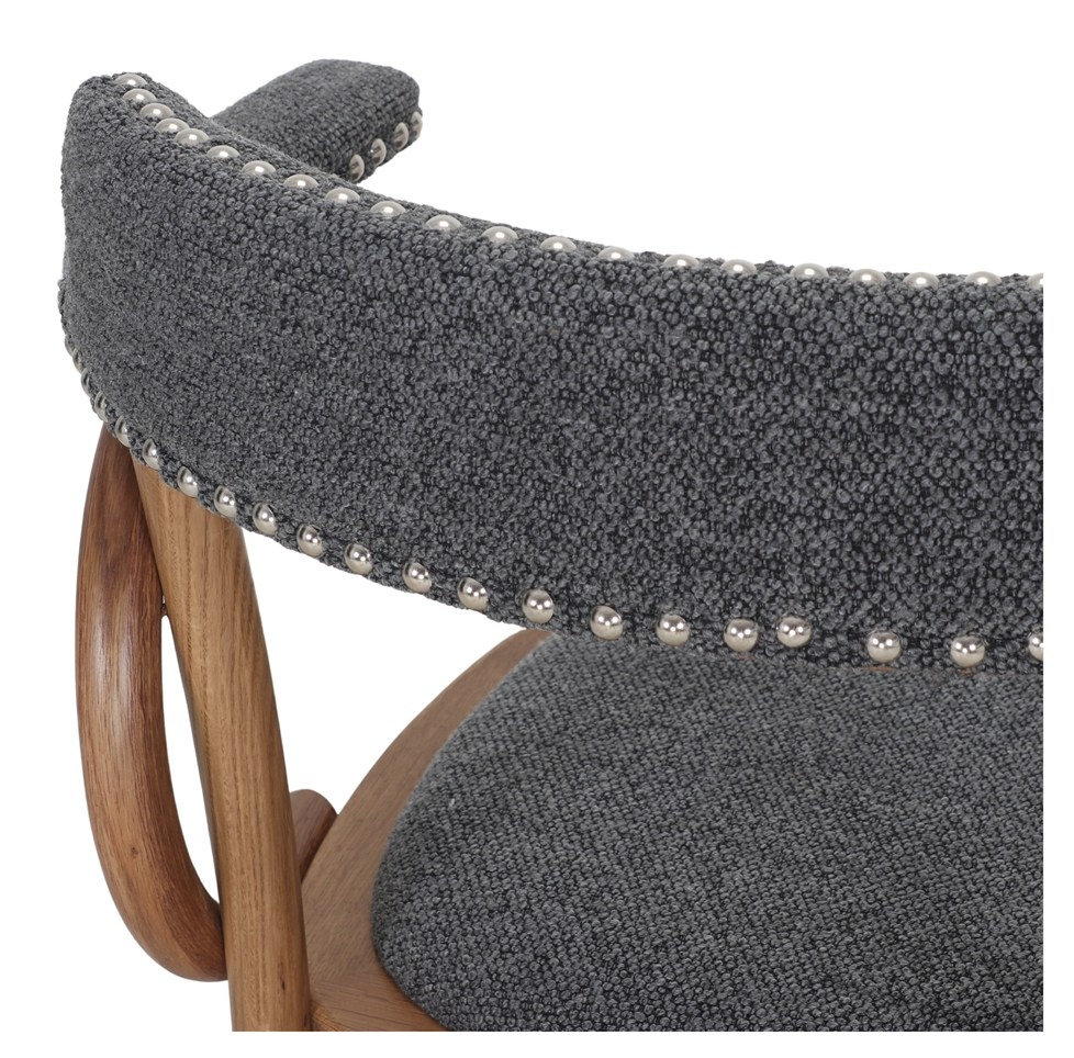 EMILY silla madera tapizada antracita 2