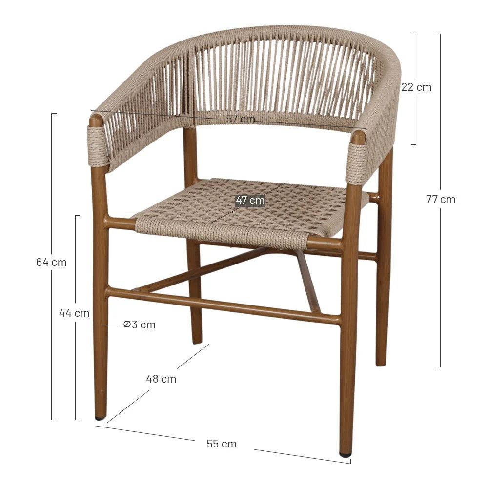 VIVIAN sillon exterior terracota 4