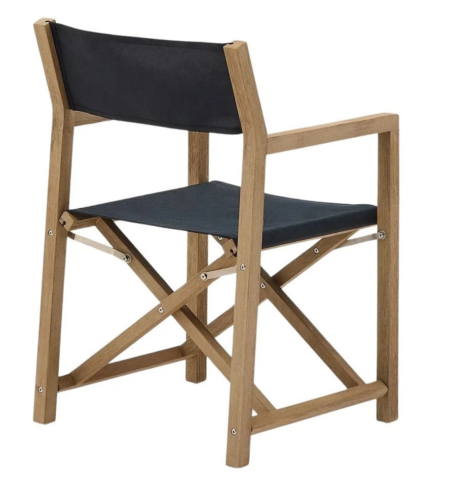 BALARIA sillon madera plegable negro 4