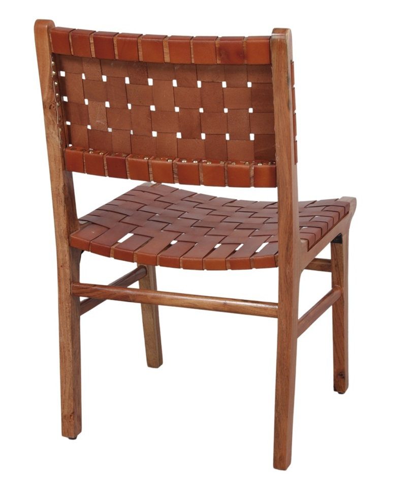 DELYCE silla madera cuero 3