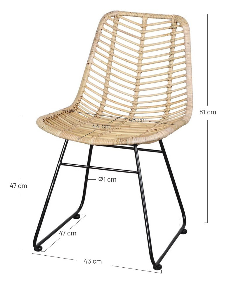 ROMONEDA silla ratan 4