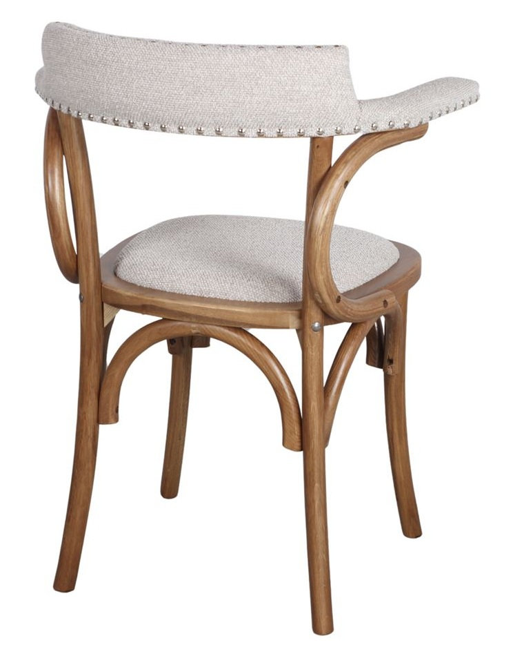 EMILY silla madera tapizada piedra 1