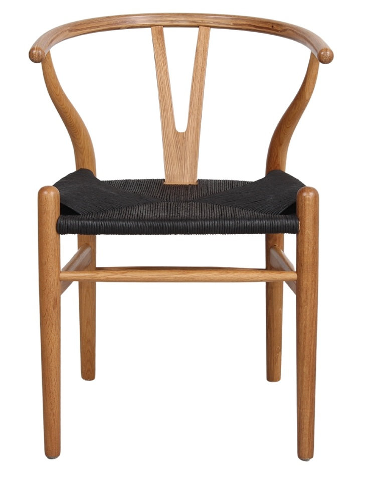WEGNER silla madera natural negro 1