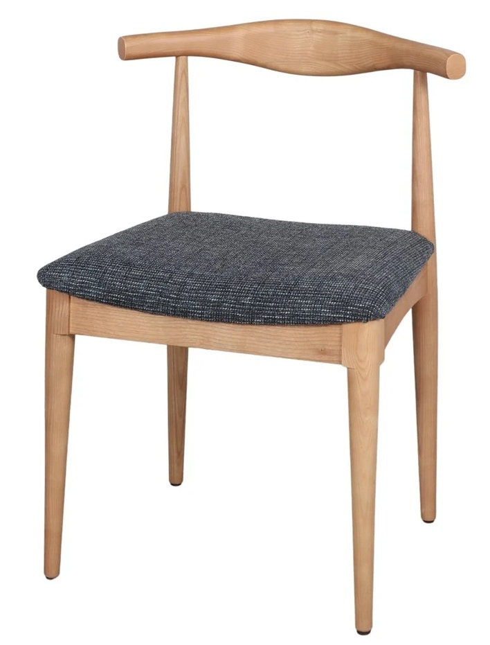 ROGER silla madera antracita