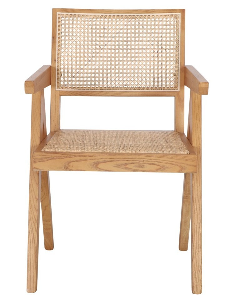 CAPITOL silla madera ratan 1